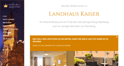 Desktop Screenshot of kaiser-landhaus.de